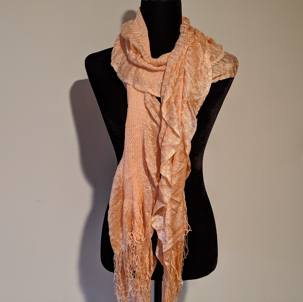 Apt. 9 peach metallic scarf